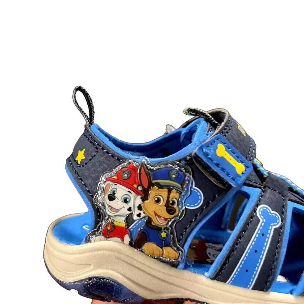 Nickelodeon Paw Patrol Baby Toddler Boys Sport Sandals Size 6 Blue Light Up‎
